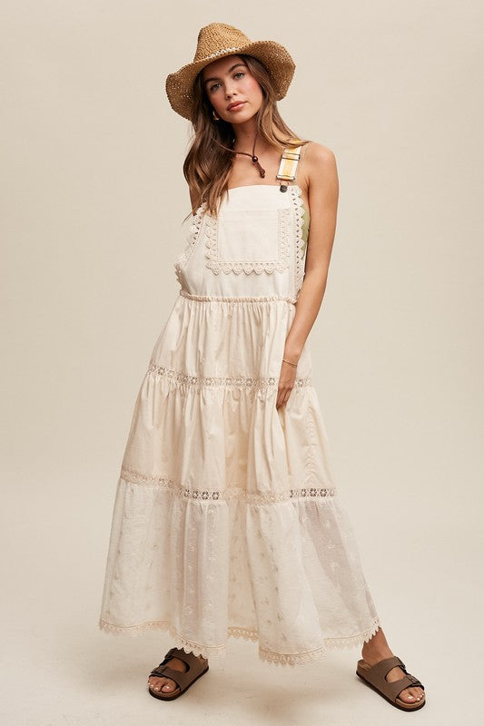 Tiered Overall Maxi Dress