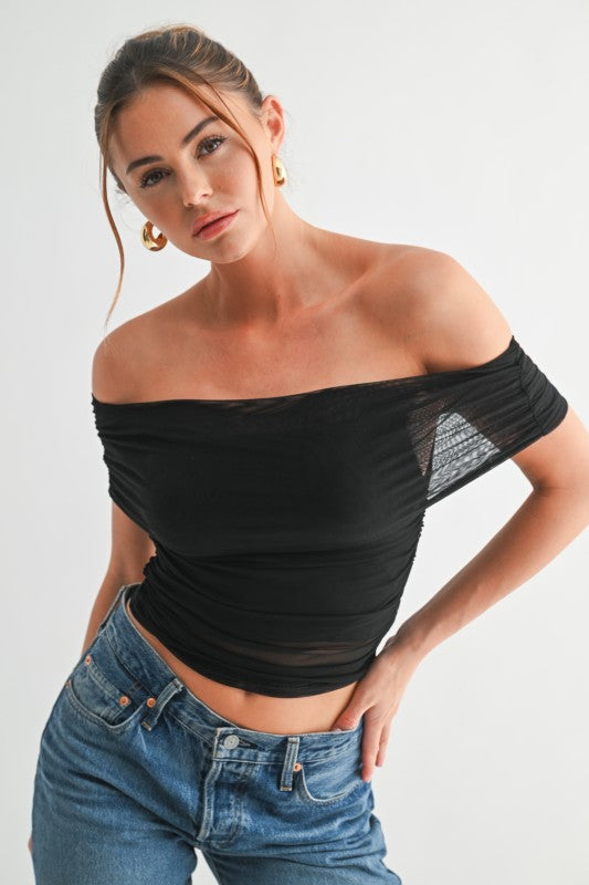 The Sheer Off-Shoulder Top