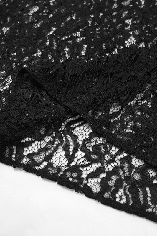 Sheer Lace Maxi Skirt