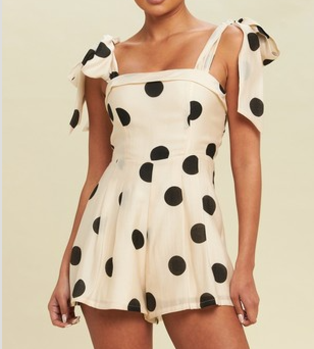 Polka dot romper