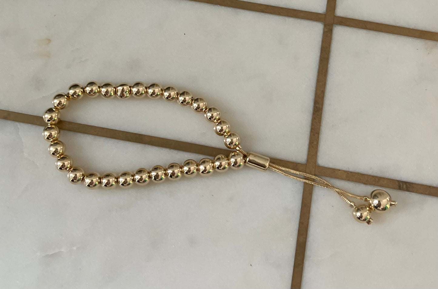 Stassie 3MM Gold filled bead bracelets