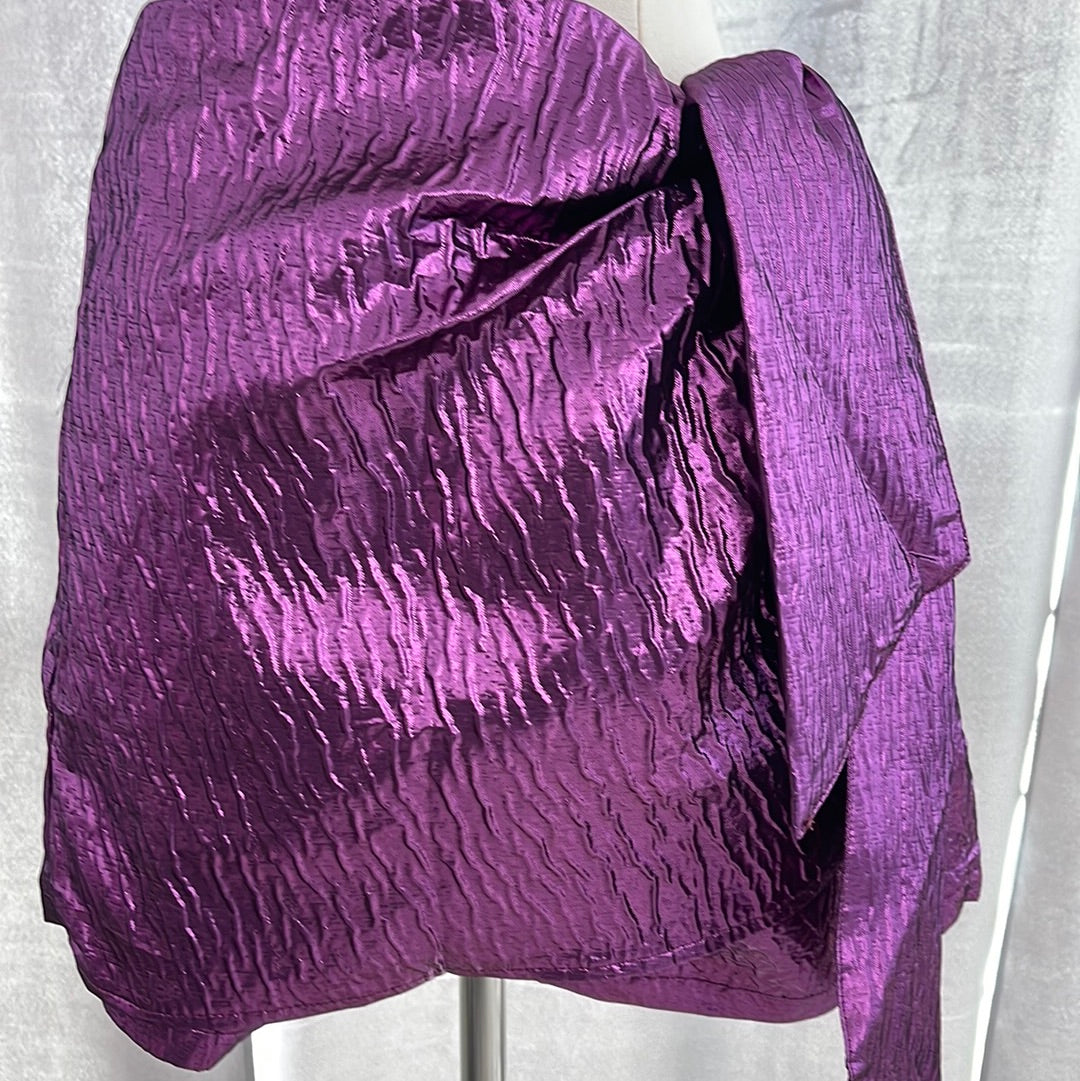 Metallic purple skort